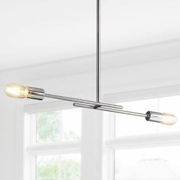 Turing 30.5" Adjustable Metal LED Linear Pendant - JONATHAN Y